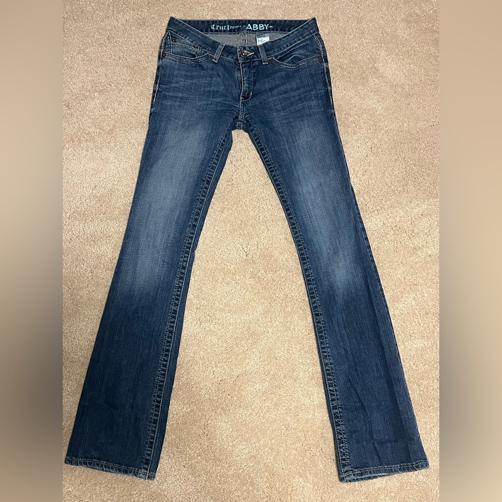 Cruel Girl Dark Blue Boot Cut Jeans